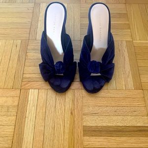 Loeffler Randall suede blue heels